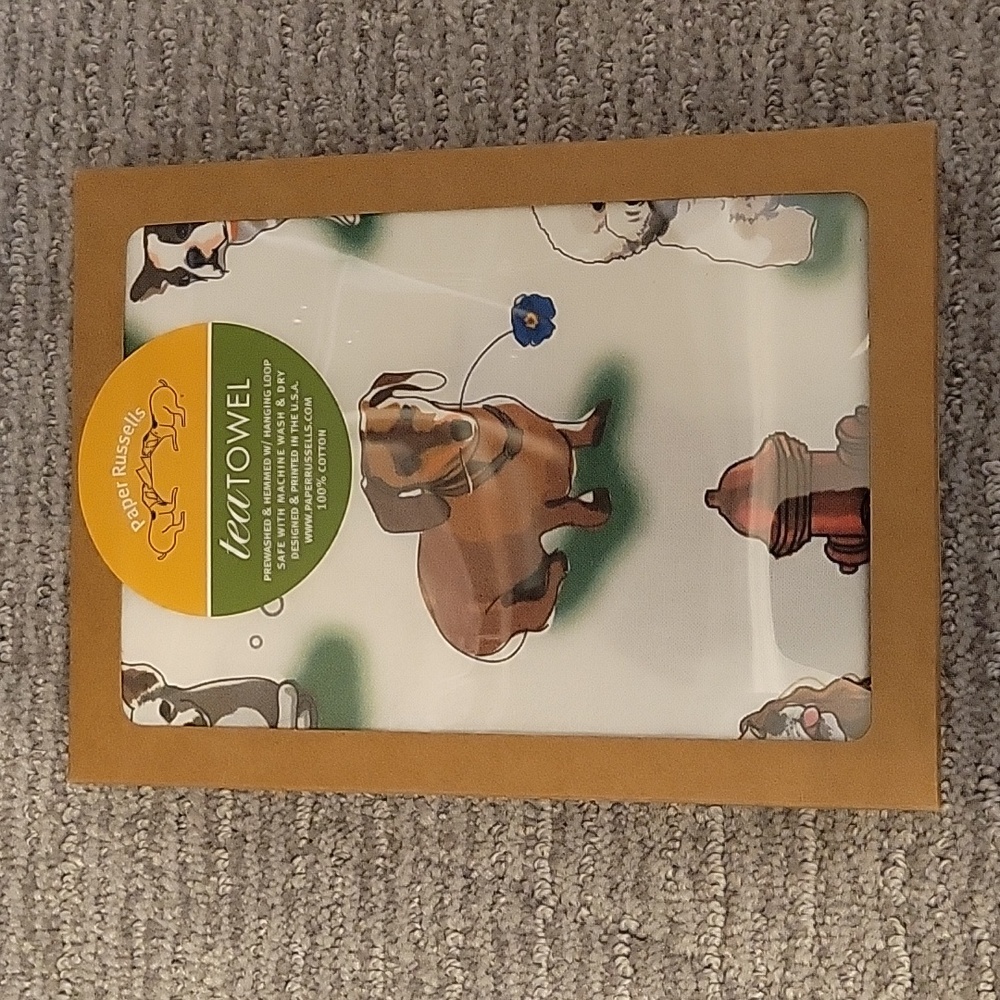New! Dog lovers tea / dish  towel